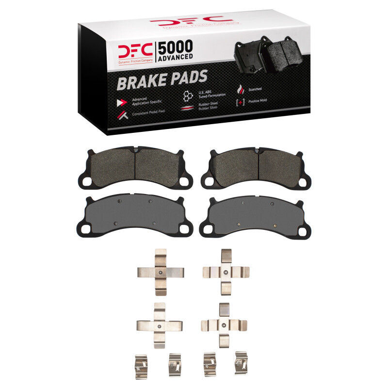 Porsche Boxster Brake Pads - Front - DFC - 5000 Advanced Low Metallic - `12-`16