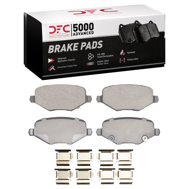 Chrysler Town & Country Brake Pads - Rear - DFC - 5000 Advanced Ceramic - `12-`16