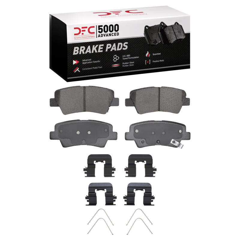 Hyundai Kona Brake Pads - Rear - DFC - 5000 Advanced Ceramic - `12-`24
