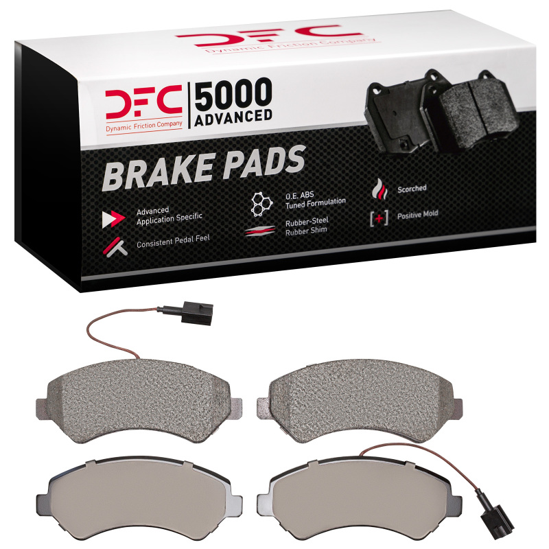 Ram ProMaster 3500 Brake Pads - Front - DFC - 5000 Advanced Semi Metallic - `14-`25
