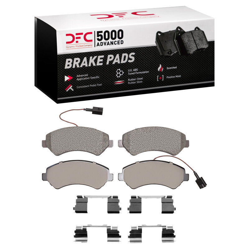Ram ProMaster EV Brake Pads - Front - DFC - 5000 Advanced Semi Metallic - `14-`25