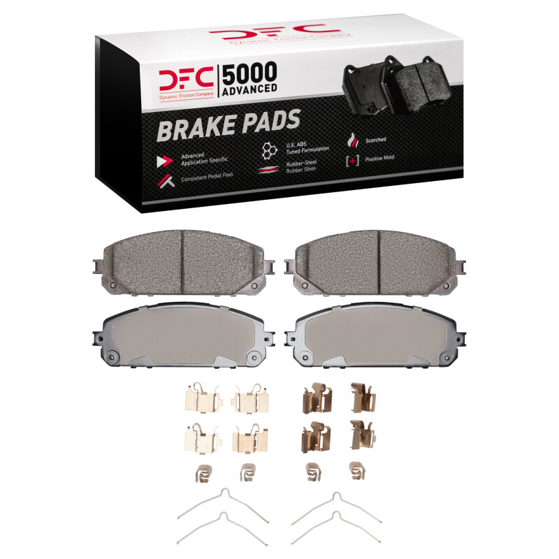 Jeep Cherokee Brake Pads - Front - DFC - 5000 Advanced Ceramic - `14-`20