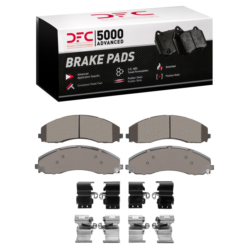 Ford F-450 Super Duty Brake Pads - Front + Rear - DFC - 5000 Advanced Semi Metallic - `17-`24