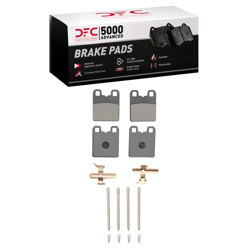 Alfa Romeo Giulia Brake Pads - DFC - 5000 Advanced Low Metallic + Hardware Kit - `14-`25