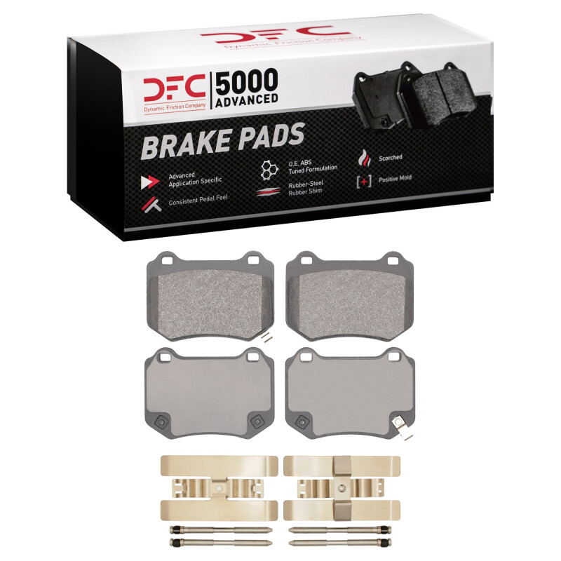 Subaru WRX Brake Pads - Rear - DFC - 5000 Advanced Low Metallic - `18-`25