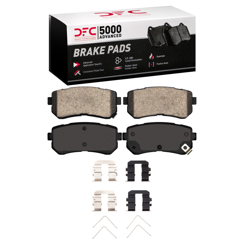 Hyundai Kona Brake Pads - Rear - DFC - 5000 Advanced Ceramic - `18-`25