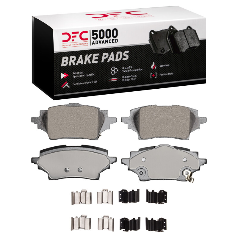 Toyota C-HR Brake Pads - Rear - DFC - 5000 Advanced Ceramic - `18-`22