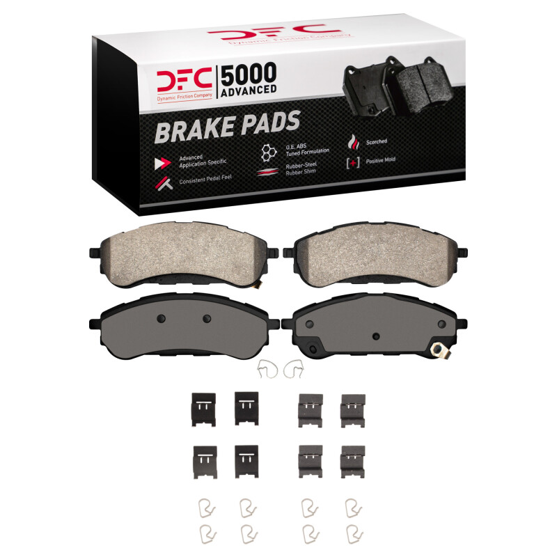 Ford Ranger Brake Pads - Rear - DFC - 5000 Advanced Ceramic - `19-`23
