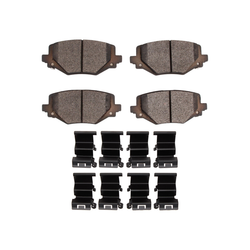 Dodge Durango Brake Pads - Rear - DFC - 5000 Advanced Semi Metallic + Hardware Kit - `21-`25