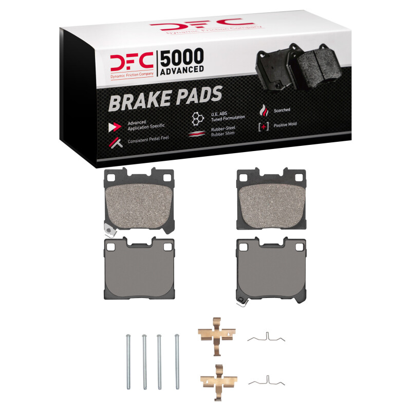 Toyota GR Corolla Brake Pads - Rear - DFC - 5000 Advanced Low Metallic - `22-`25