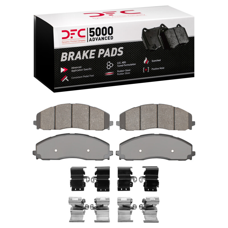 Ford F-350 Super Duty Brake Pads - Front - DFC - 5000 Advanced Semi Metallic - `23-`25