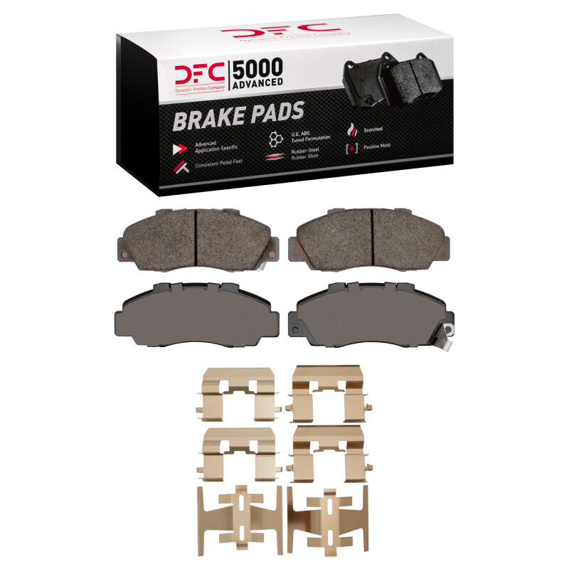 Acura Integra Brake Pads - Front - DFC - 5000 Advanced Low Met - `97-`01