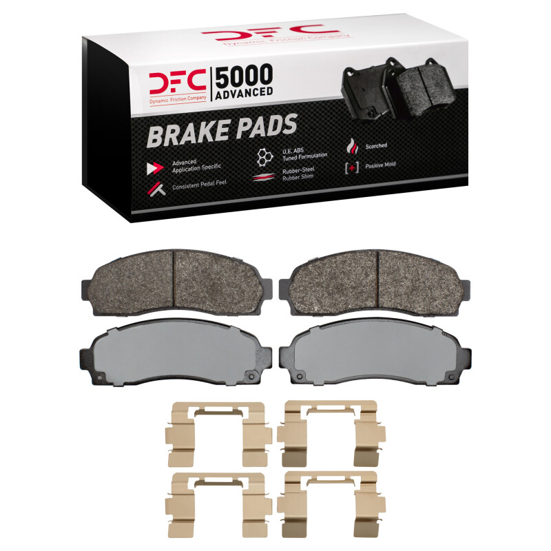 Ford Ranger Brake Pads - Front - DFC - 5000 Advanced Semi Metallic - `03-`11