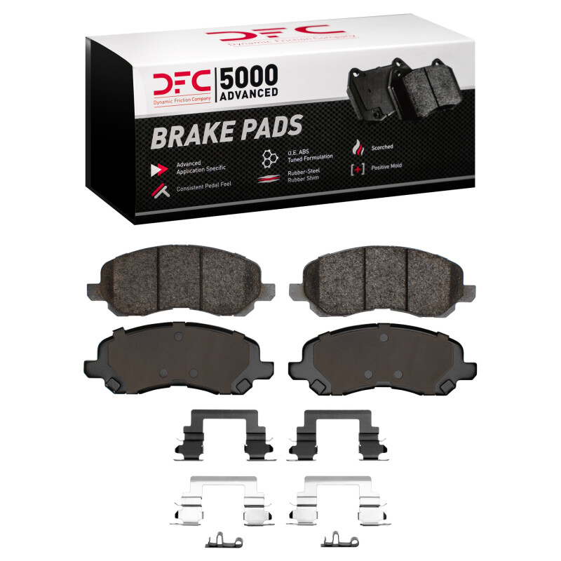 Chrysler Sebring Brake Pads - Front - DFC - 5000 Advanced Semi-Metallic - `07-`16