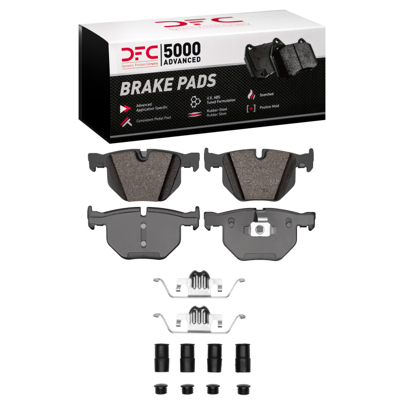 BMW X5 Brake Pads - Rear - DFC - 5000 Advanced Low Metallic - `07-`14