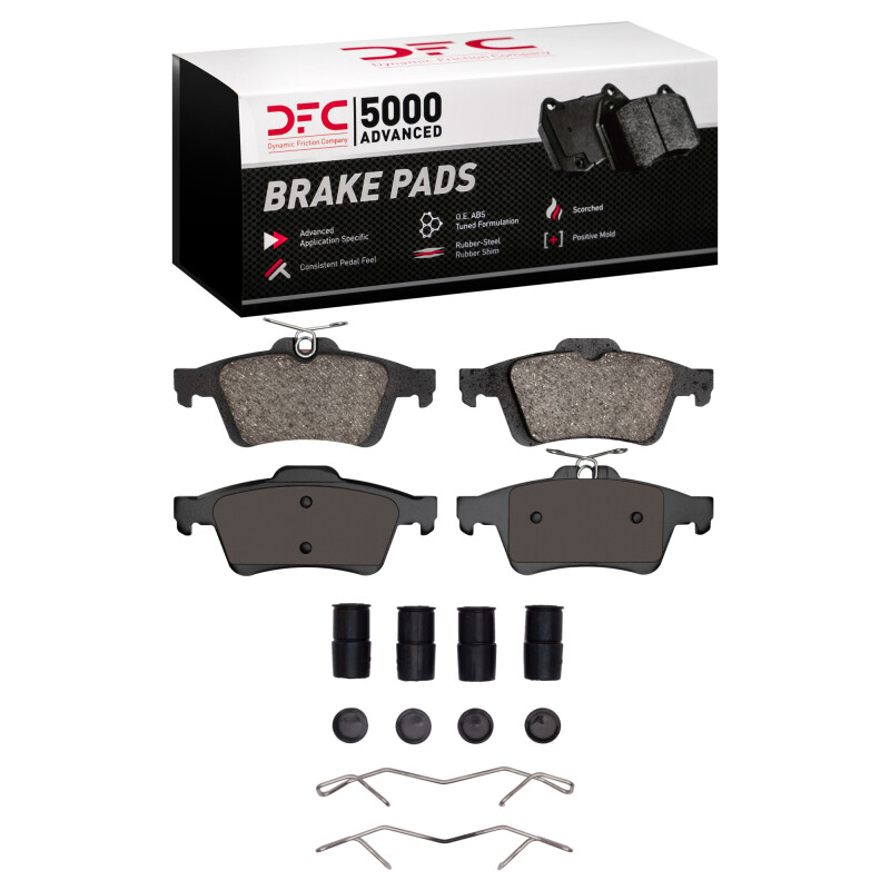 Chevrolet Cobalt Brake Pads - Rear - DFC - 5000 Advanced Low Metallic - `03-`15