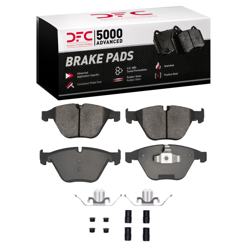 BMW 328i Brake Pads - Front - DFC - 5000 Advanced Low Metallic - `07-`15