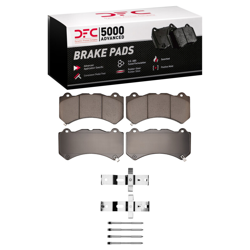 Rivian R1S Brake Pads + Hardware Kit - Front - DFC - 5000 Advanced Ceramic - `22-`25