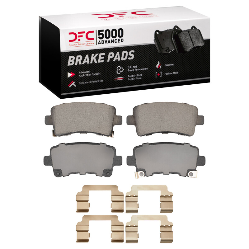 Buick Regal Brake Pads - Rear - DFC - 5000 Advanced Low Metallic - `11-`13