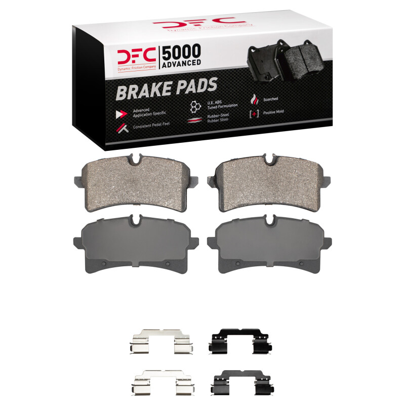 Porsche Macan Brake Pads - Rear - DFC - 5000 Advanced Low Metallic - `15-`18
