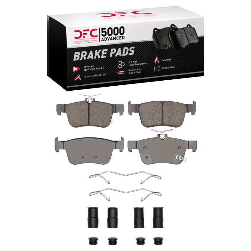 Acura Integra Brake Pads - Rear - DFC - 5000 Advanced Low Metallic - `17-`25