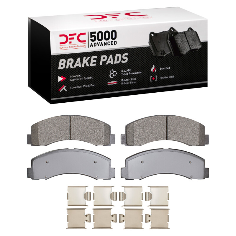 Ford F-150 Brake Pads - Front - DFC - 5000 Advanced Semi Metallic - `18-`20