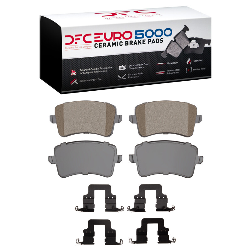 Audi A4 Brake Pads - Rear - DFC - Euro 5000 Ceramic - `08-`17 Audi A4 Brake Pads - Rear - DFC - Euro 5000 Ceramic - `08-`17