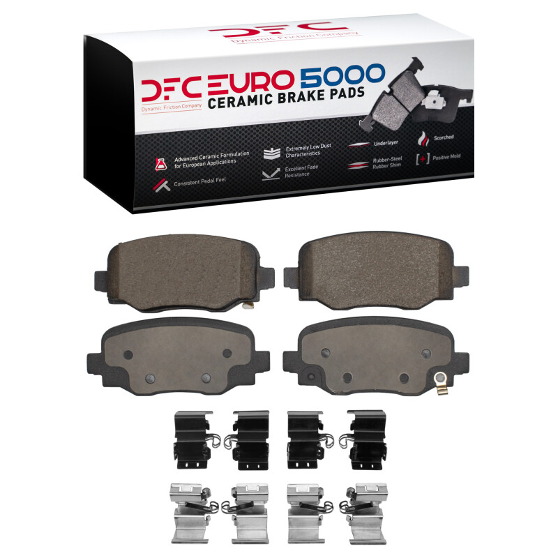 Alfa Romeo TONALE Brake Pads - Rear - DFC - Euro 5000 Ceramic + Hardware Kit - `15-`25