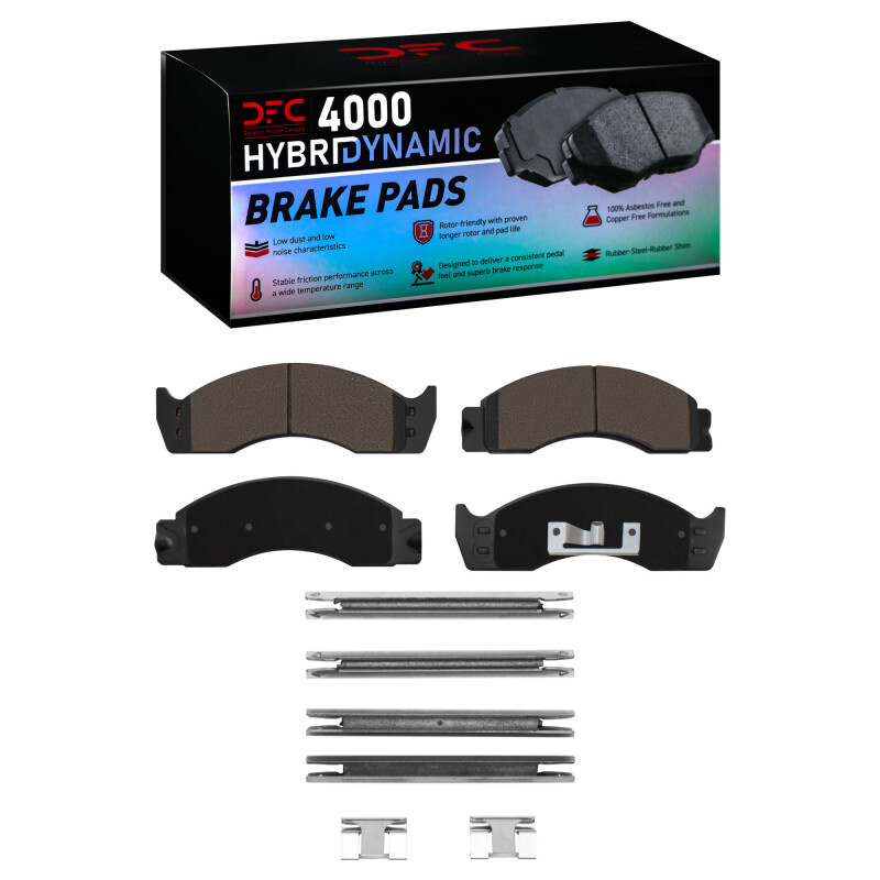 Ford F-53 Motorhome Brake Pads - Front/Rear - DFC - 4000 HybriDynamic - `88-`07