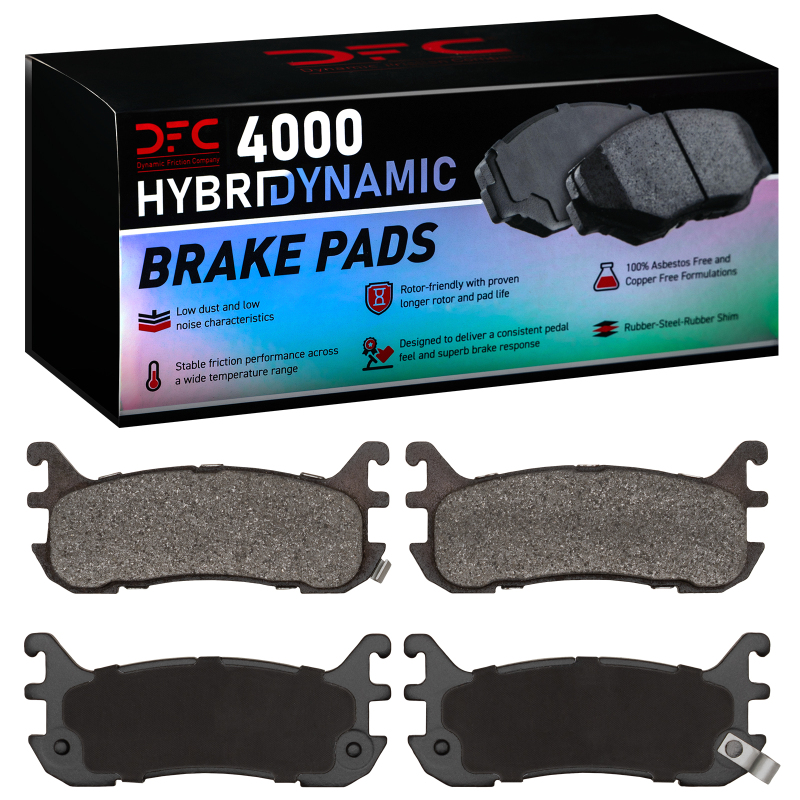 Ford Escort Brake Pads - Rear - DFC - 4000 HybriDynamic - `94-`03