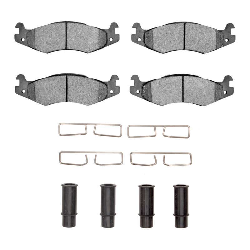 Hummer H1 Brake Pads - Rear + Front - DFC - 4000 HybriDynamic - `92-`06