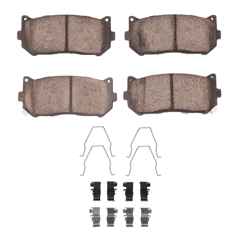 Kia Sephia Brake Pads - Rear - DFC - 4000 HybriDynamic - `98-`03