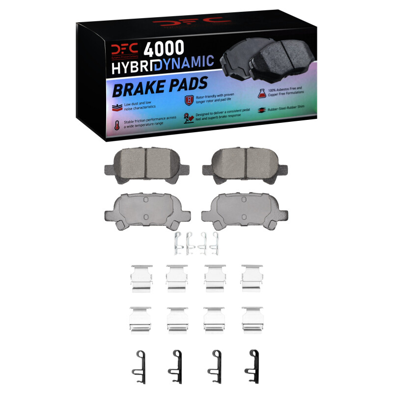 Toyota Avalon Brake Pads - Rear - DFC - 4000 HybriDynamic - `00-`04