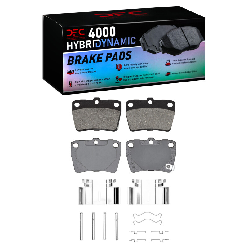 Toyota RAV4 Brake Pads - Rear - DFC - 4000 HybriDynamic - `04-`05