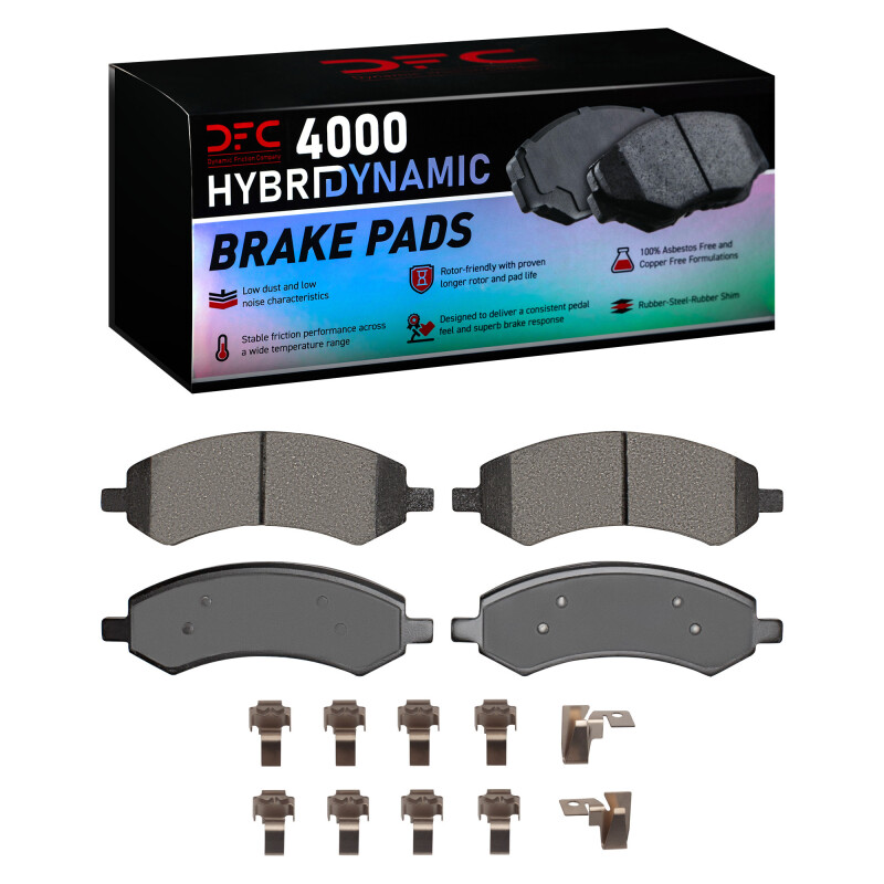 Chrysler Aspen Brake Pads - Front - DFC - 4000 HybriDynamic - `05-`24