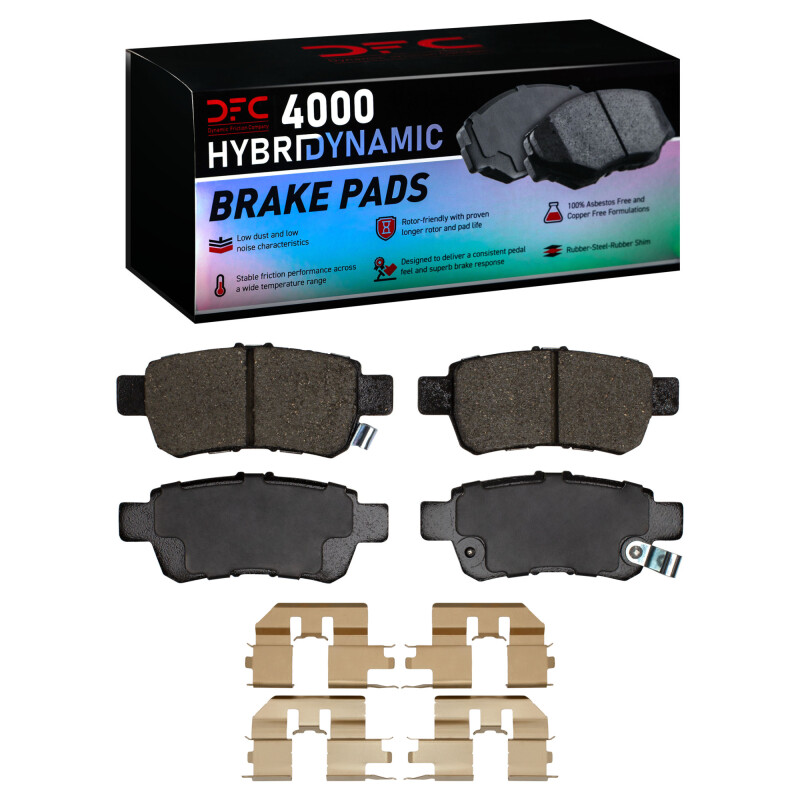 Honda Odyssey Brake Pads - Rear - DFC - 4000 HybriDynamic - `05-`10