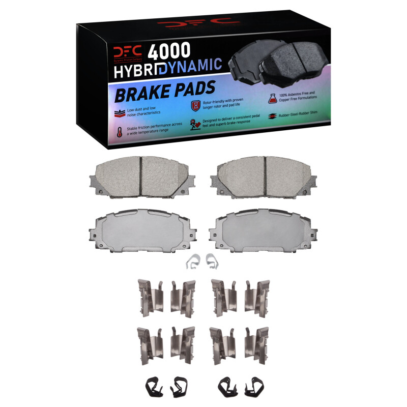 Scion iQ Brake Pads - Front - DFC - 4000 HybriDynamic - `06-`19
