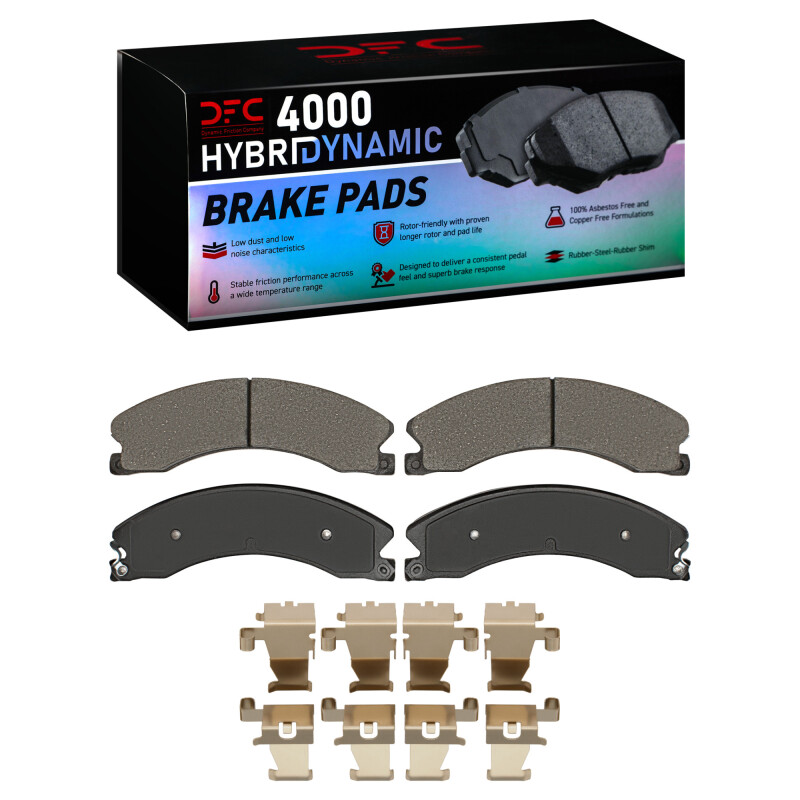 Chevrolet Express 3500 Brake Pads - Rear/Front - DFC - 4000 HybriDynamic - `09-`24