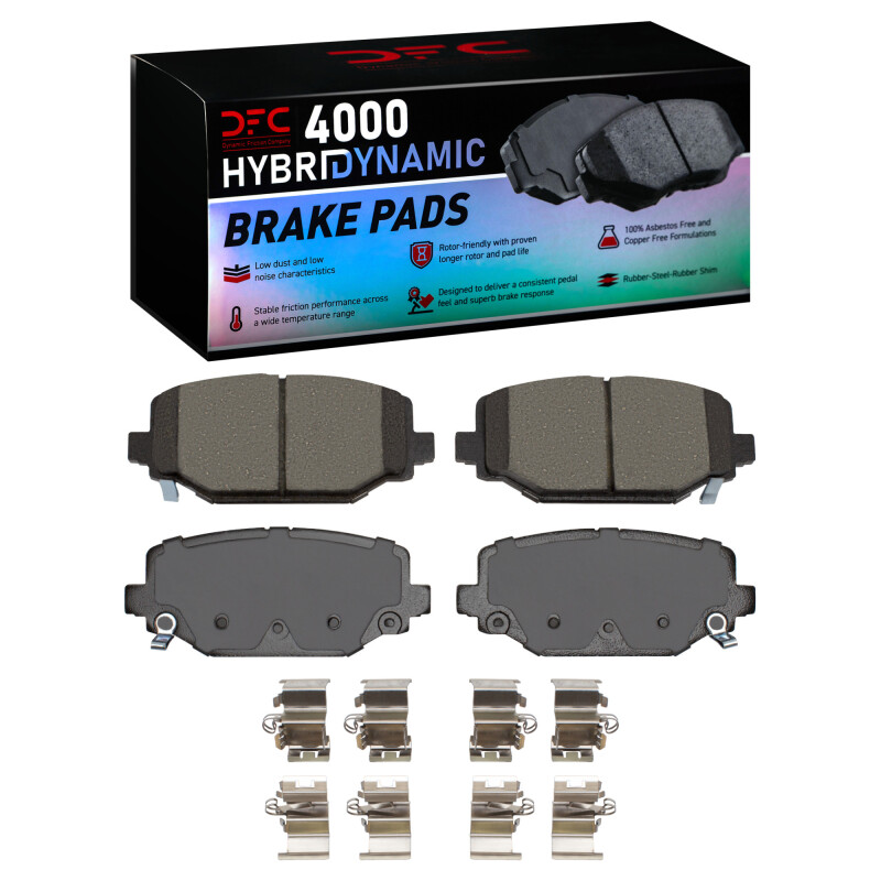 Chrysler Town & Country Brake Pads - Rear - DFC - 4000 HybriDynamic - `12-`20