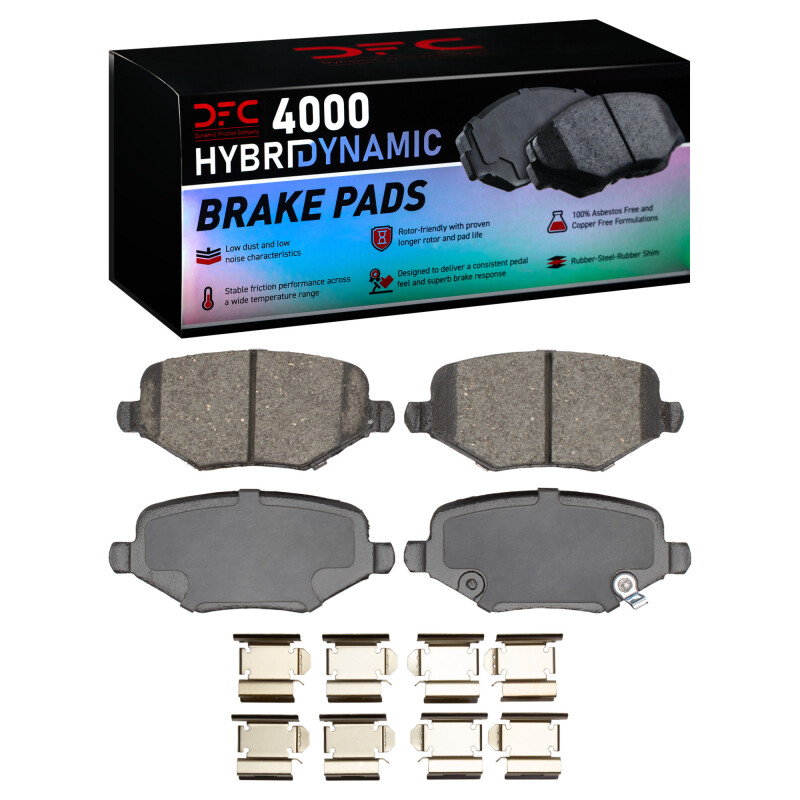 Chrysler Town & Country Brake Pads - Rear - DFC - 4000 HybriDynamic - `12-`16