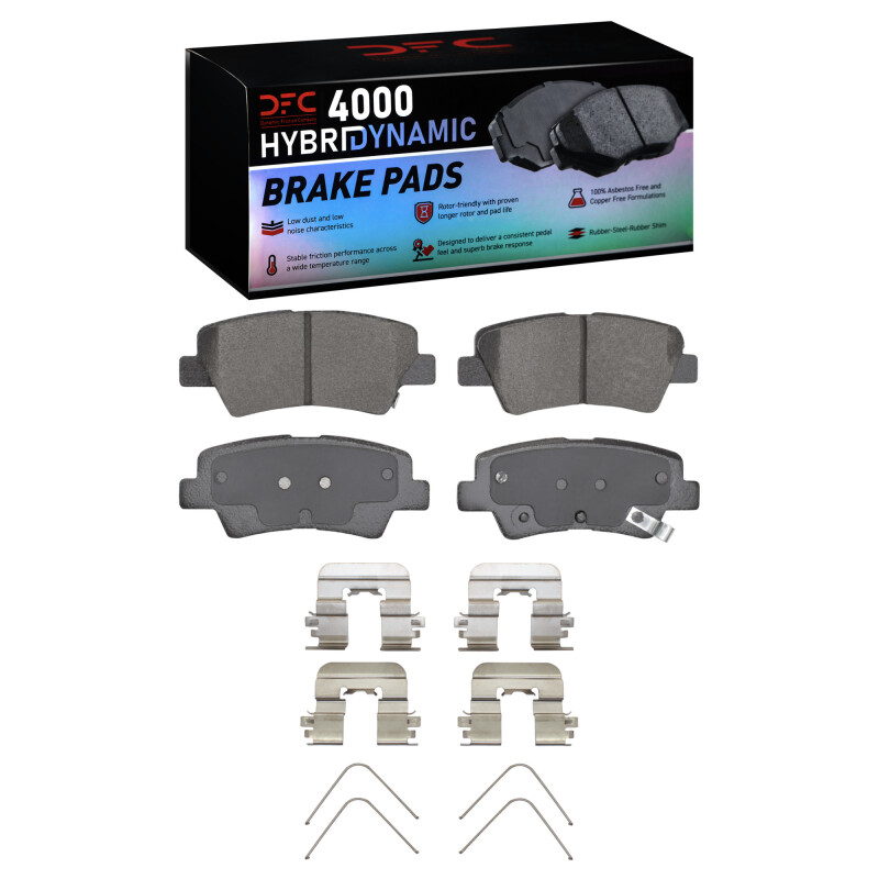 Hyundai Kona Brake Pads - Rear - DFC - 4000 HybriDynamic - `12-`24