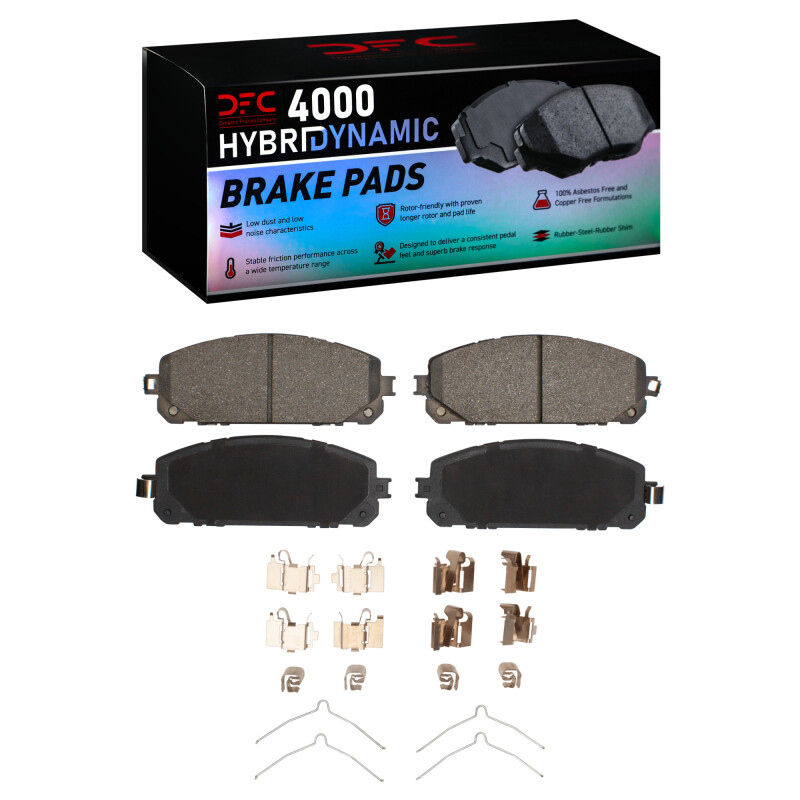 Jeep Cherokee Brake Pads - Front - DFC - 4000 HybriDynamic - `14-`23
