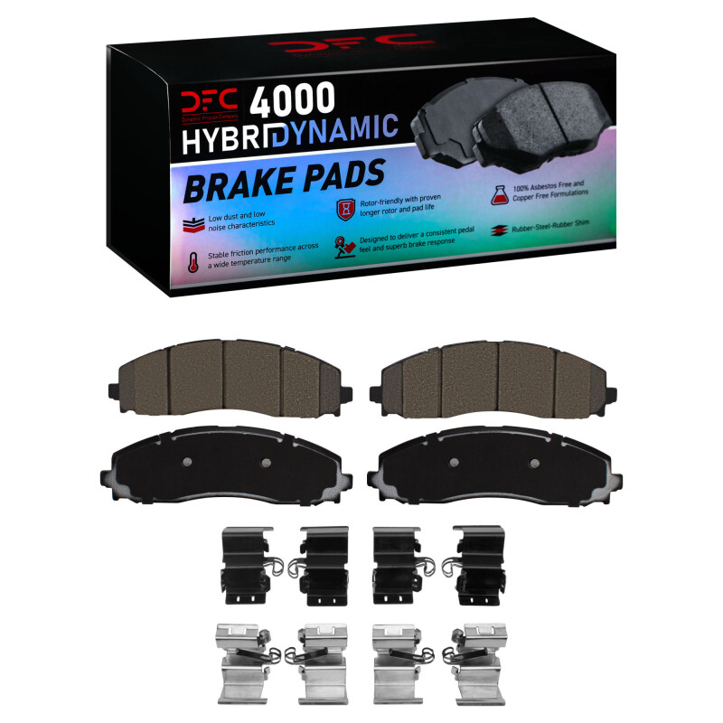 Ford F-350 Super Duty Brake Pads - Rear - DFC - 4000 HybriDynamic - `11-`25