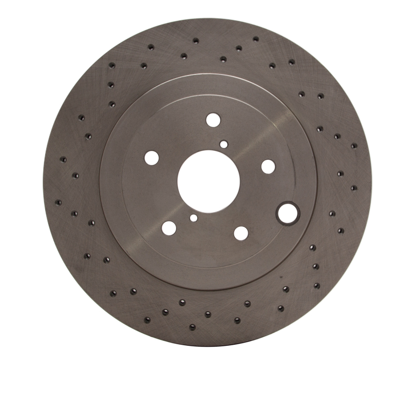 Subaru WRX STI Brake Rotor (1) - Rear - DFC - Drilled - `18-`25