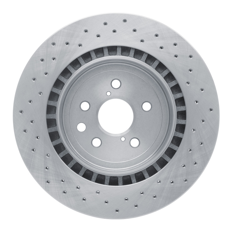 Lexus IS F Brake Rotor (1) - Rear - DFC - Drilled - `08-`14
