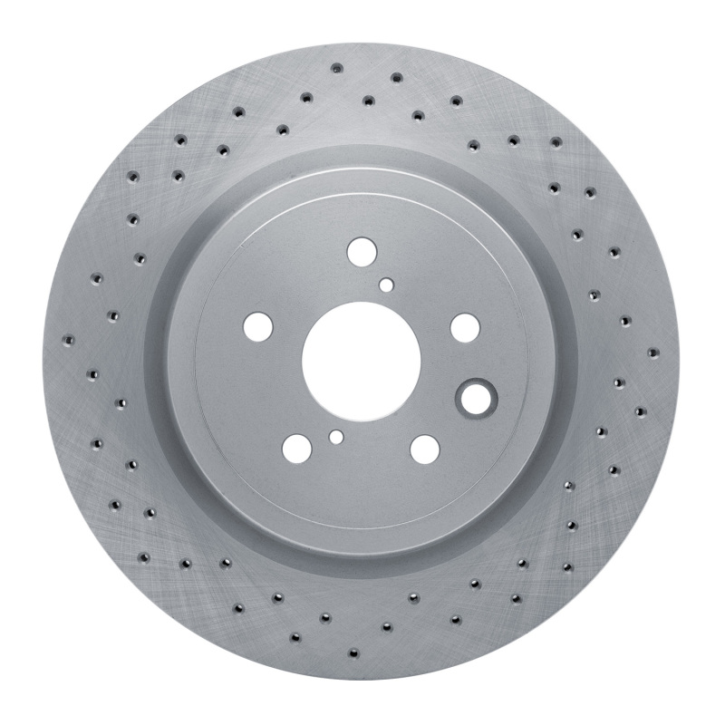 Lexus IS F Brake Rotor (1) - Rear - DFC - Drilled - `08-`14