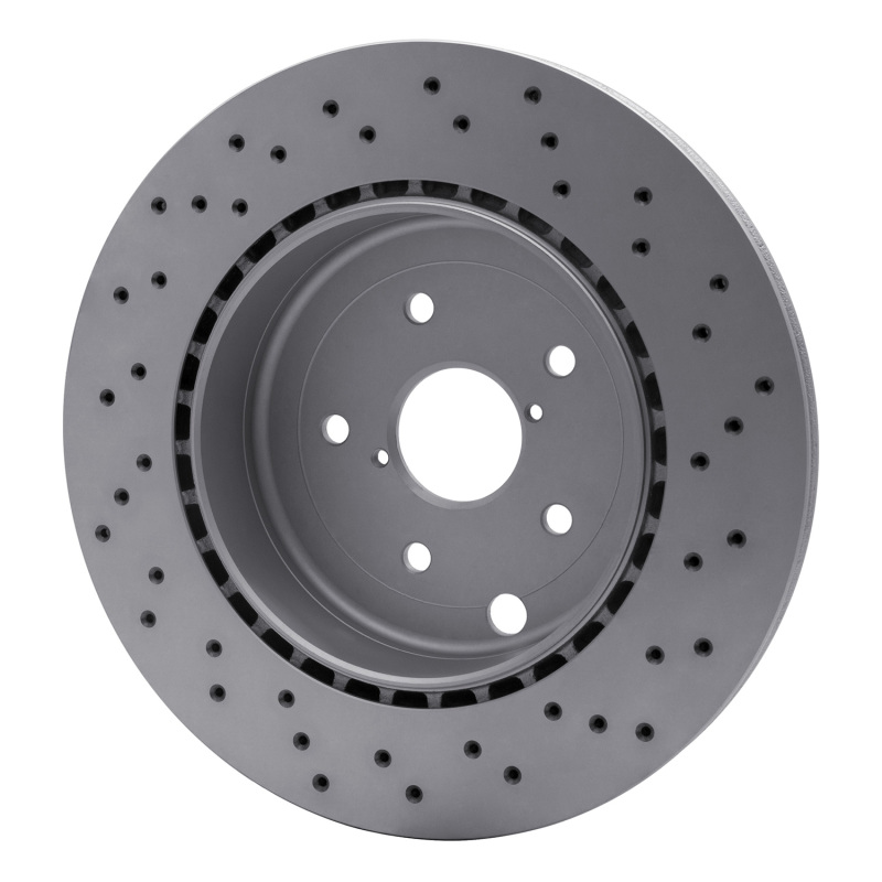 Subaru WRX Brake Rotor (1) - Rear - DFC - GeoSPEC Coated - Drilled - `18-`25