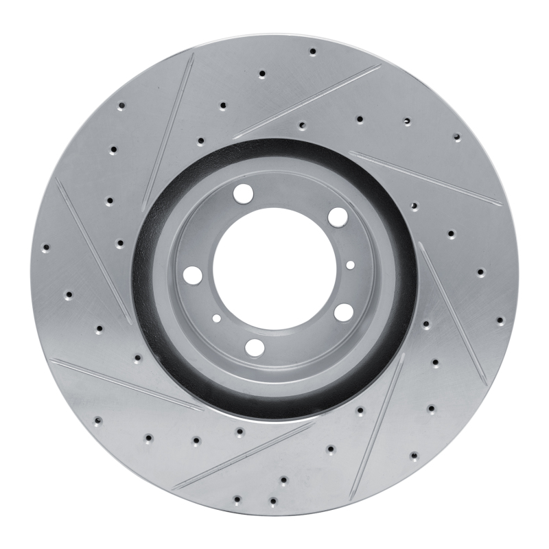 Audi e-TRON GT Brake Rotor (1) - Right Front - DFC - Drilled & Slotted - Silver - `10-`24