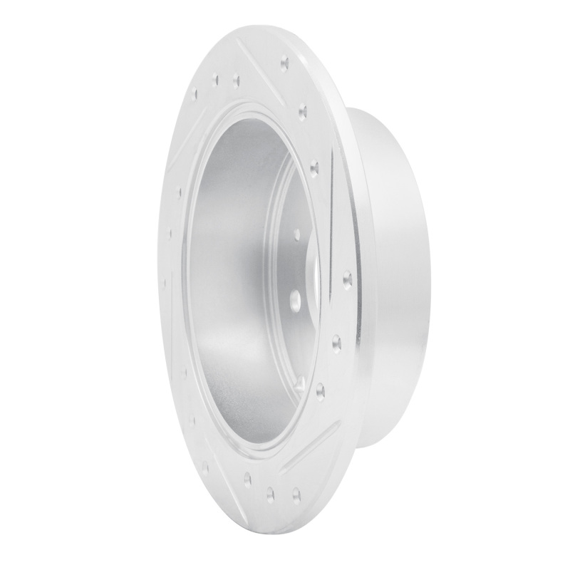 Hyundai Sonata Brake Rotor (1) - Rear Left - DFC - Drilled & Slotted - Silver - `99-`06