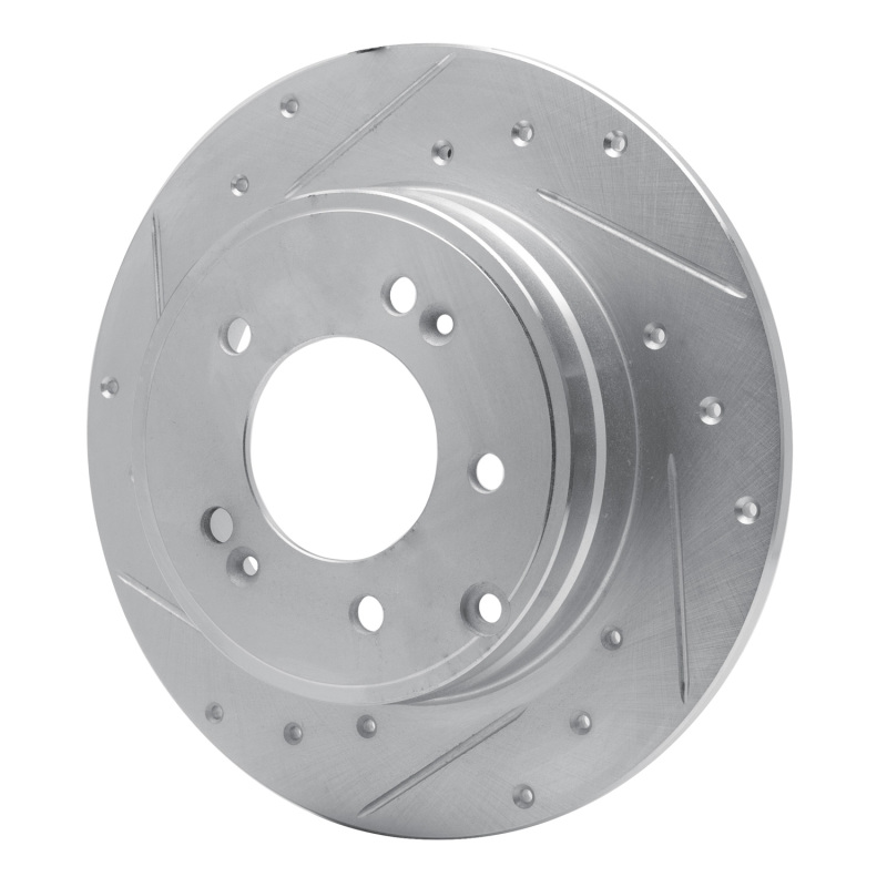Hyundai Sonata Brake Rotor (1) - Rear Left - DFC - Drilled & Slotted - Silver - `05-`20